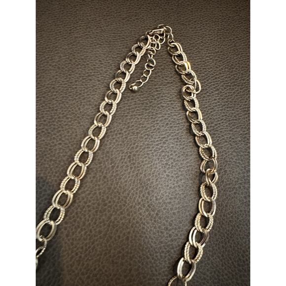 Yellow Choker Necklace Gold Tone - Picture 5 of 7